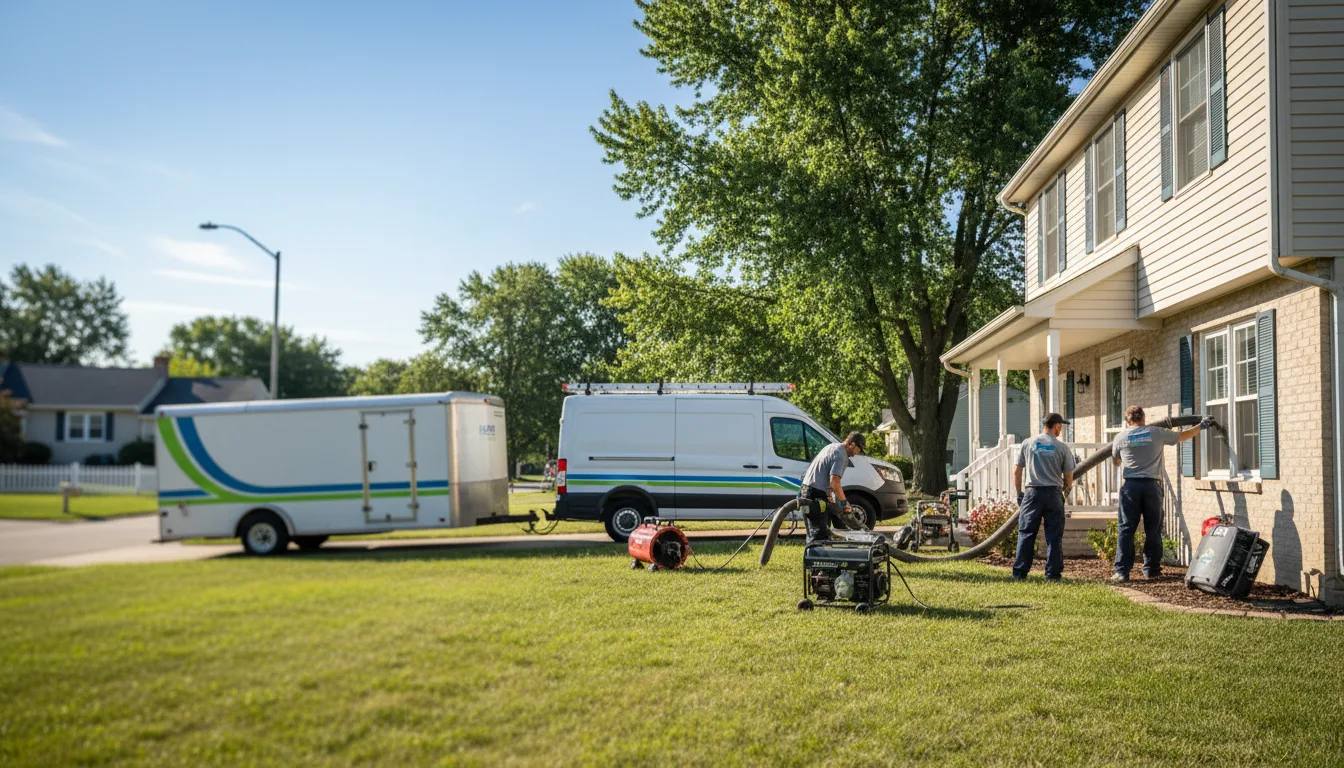 Flooded Basement Restoration And Cleanup With Repair in Battletown, KY near me